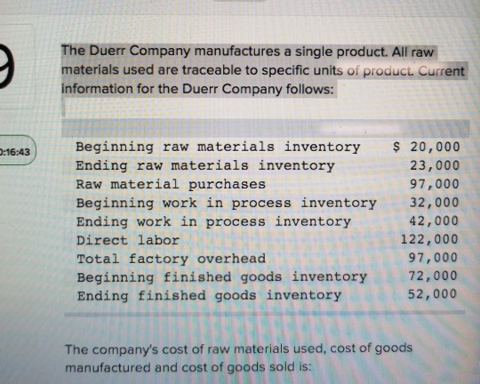Laurels Company, determine the cost of goods manufactured during the current year