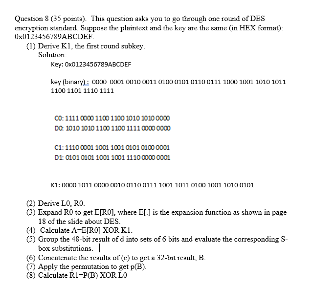 Question 8 (35 points). This question asks you to go through