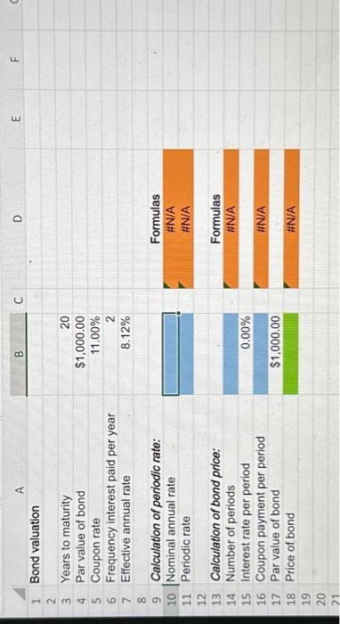  Excel Online Structured Activity: Bond valuation You are considering a 20-year,
