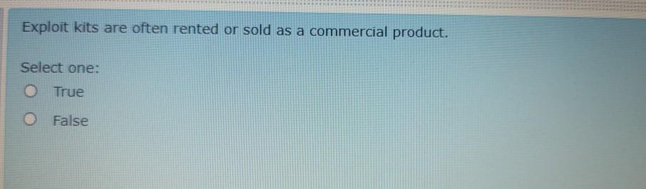 Internet technologies in a firm's daily activities. Select one: O True O