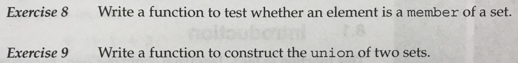 (Using SML for both) Exercise 8 Write a function to test