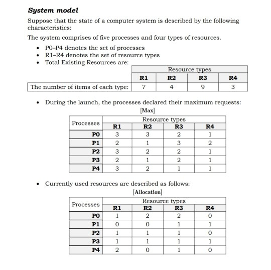  a) Compute the [Available] vector. b) Compute the [Need] matrix. c)