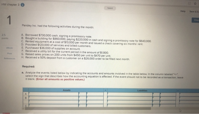  HW chapter 3 Help Save & E Chec Pandey Inc. had