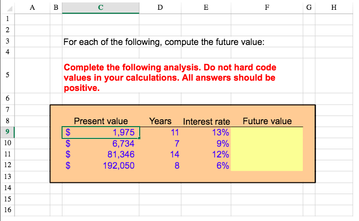 *All answers must be entered as a FORMULA PLEASE* Example: If they