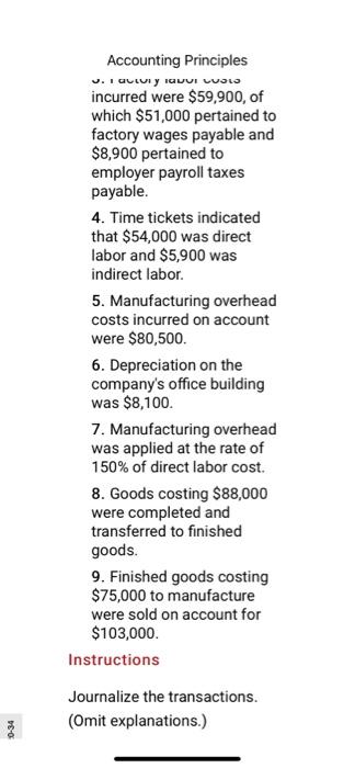 (LO 1. 2. 3. 4) Crawford Corporation incurred the following transactions. Prepare