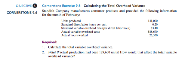 ONLY QUESTION 9.7 #3 AND #4 Cornerstone Exercise 9.7 Calculating the