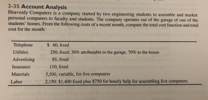 the following independent cases (ignore income taxes): Sales Variable Expenses Contribution Margin
