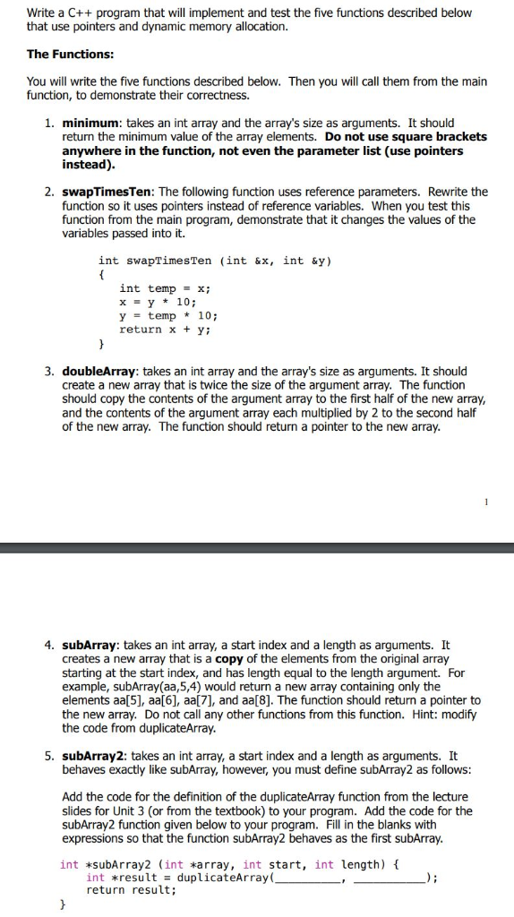  output: testing minimum: test data: 1 2 3 4 5 6