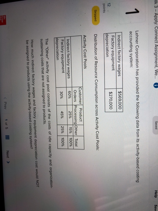  Vk 3 - Apply: Connect Assignment, We... Saved Help Save Lehner