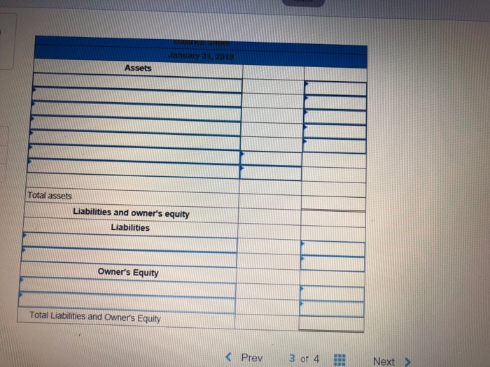 covers a four-month period. c. Rent of $1,300 expired during the month