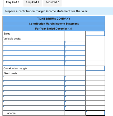 A1 The following costs result from the production and sale of 1,000