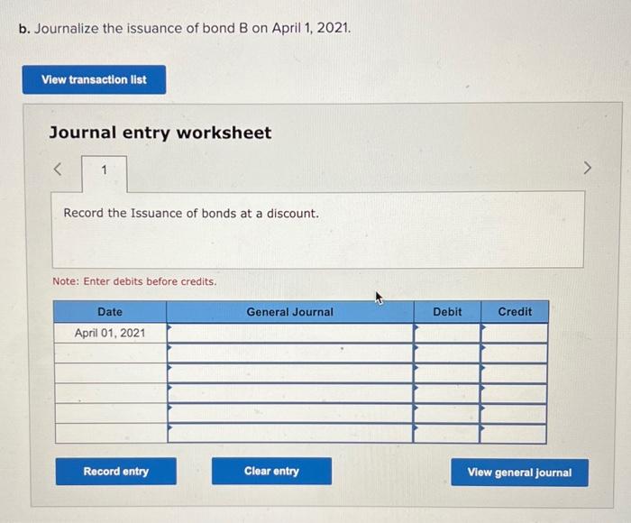 Were the bond B issued at a premium and/or discount? issued at