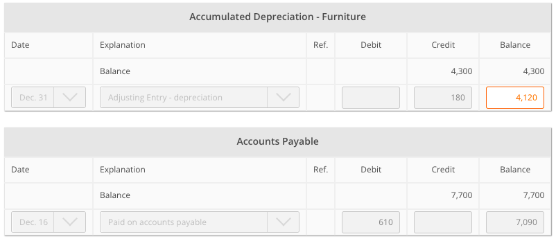 Thanks! Transactions Dec. 1 Issued common stock for $20,700 cash. N 2