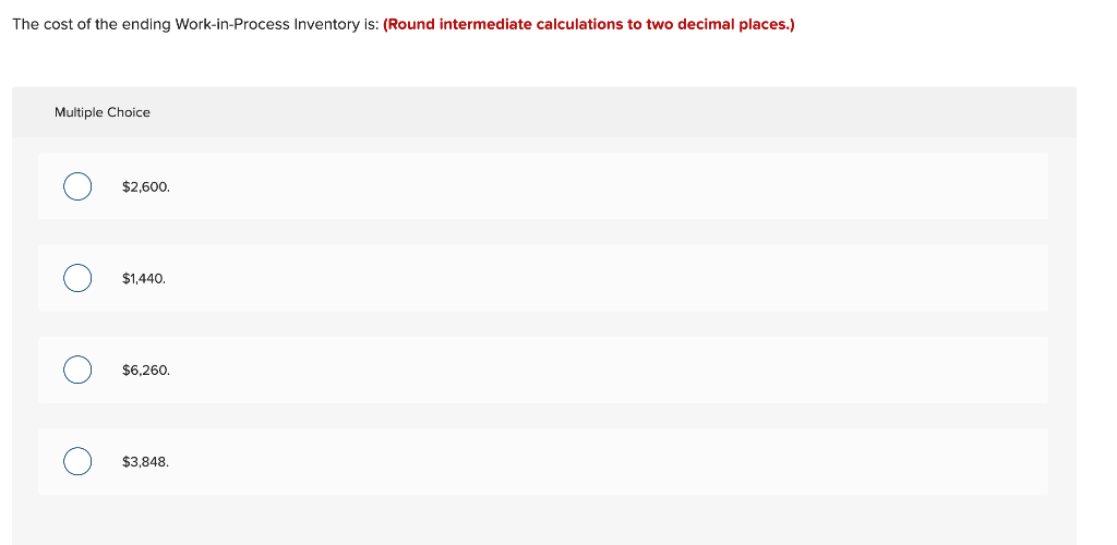 24,400 The beginning inventory was 60% complete as to materials and 20%