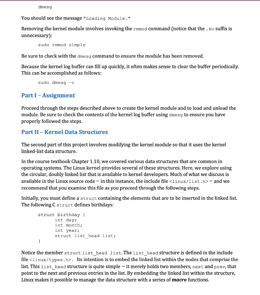 project can be completed using the Linux virtual machine that is available