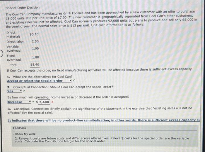 A segmented income statement follows: Direct fixed expenses consist of depreciation and