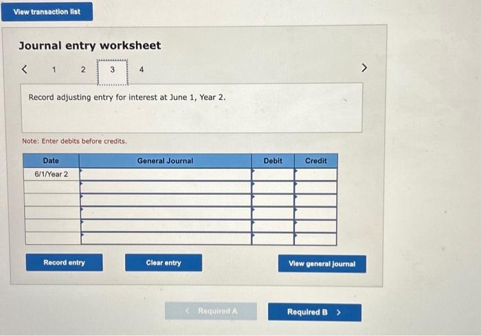 entry at December 31, Year 1. (3) The adjusting entry and collection