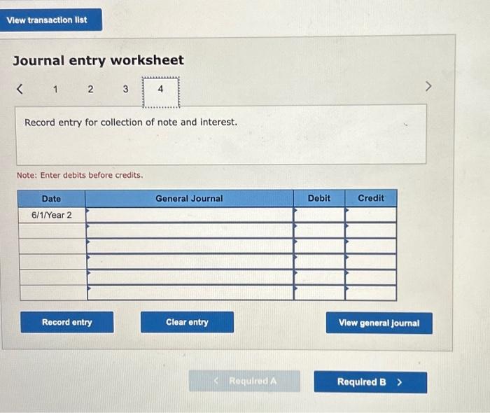 of the note on June 1, Yoar 2. b. Show the effects