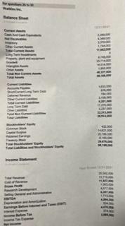  please answer both Now, let's use the balance sheet and income