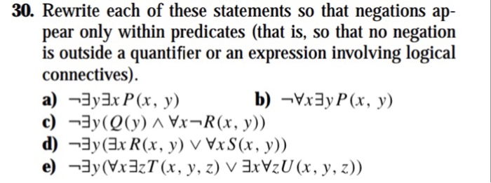 one vari able to express these statements. a) There is a student