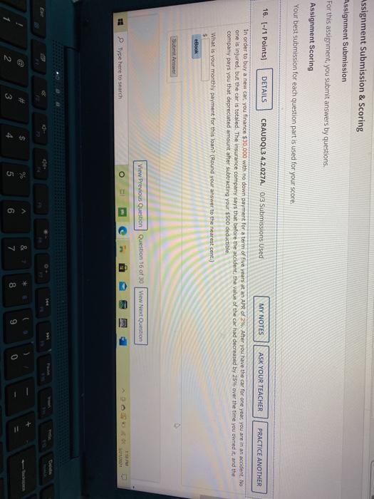  assignment Submission & Scoring Assignment Submission For this assignment, you submit