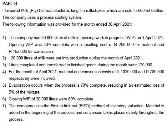  1. Calculate the normal average cost to produce one unit of