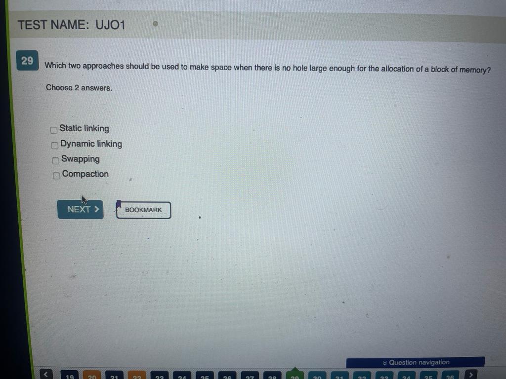 Which two approaches should be used to make space when there