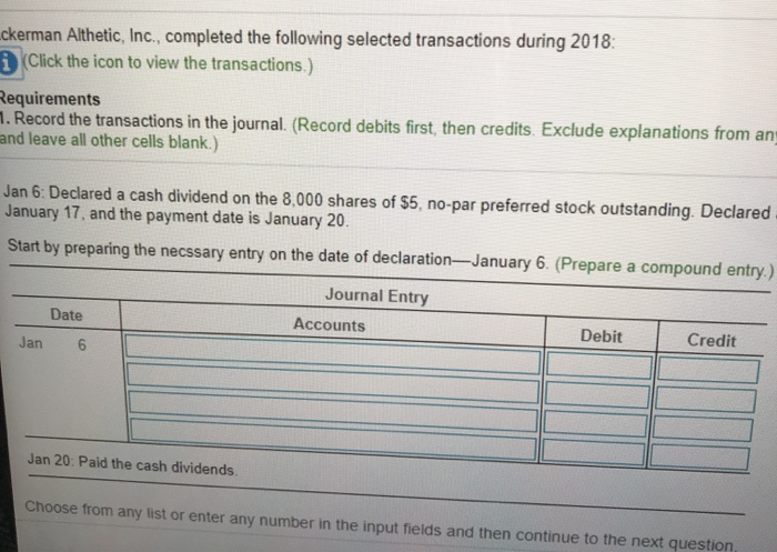 a $0.30 per share dividend on the 10.000 shares of common stock
