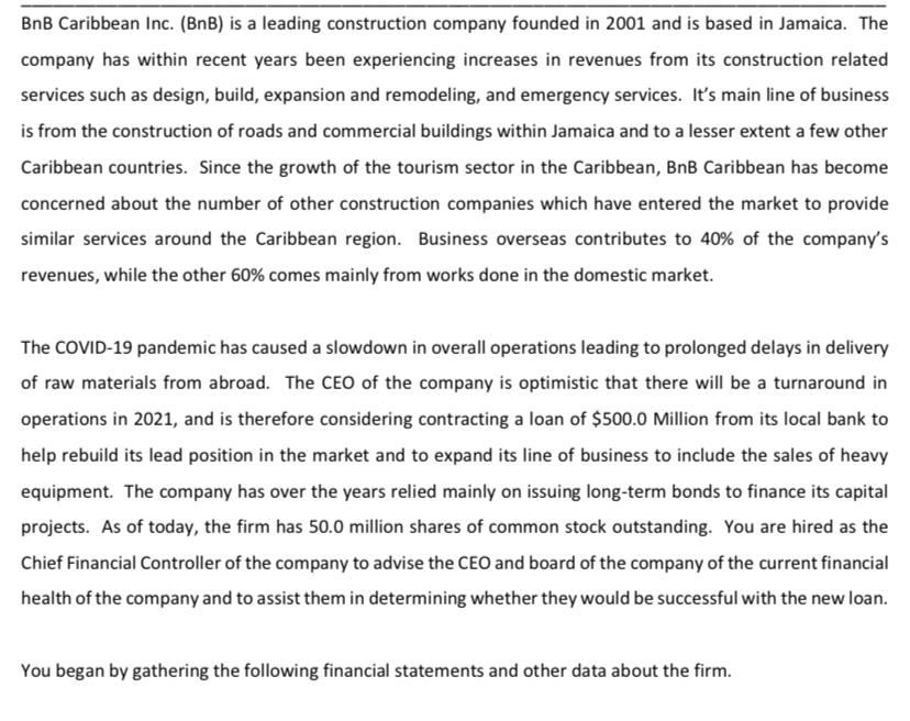 Urgent help needed to answer this question. Part 3 in particular. BnB