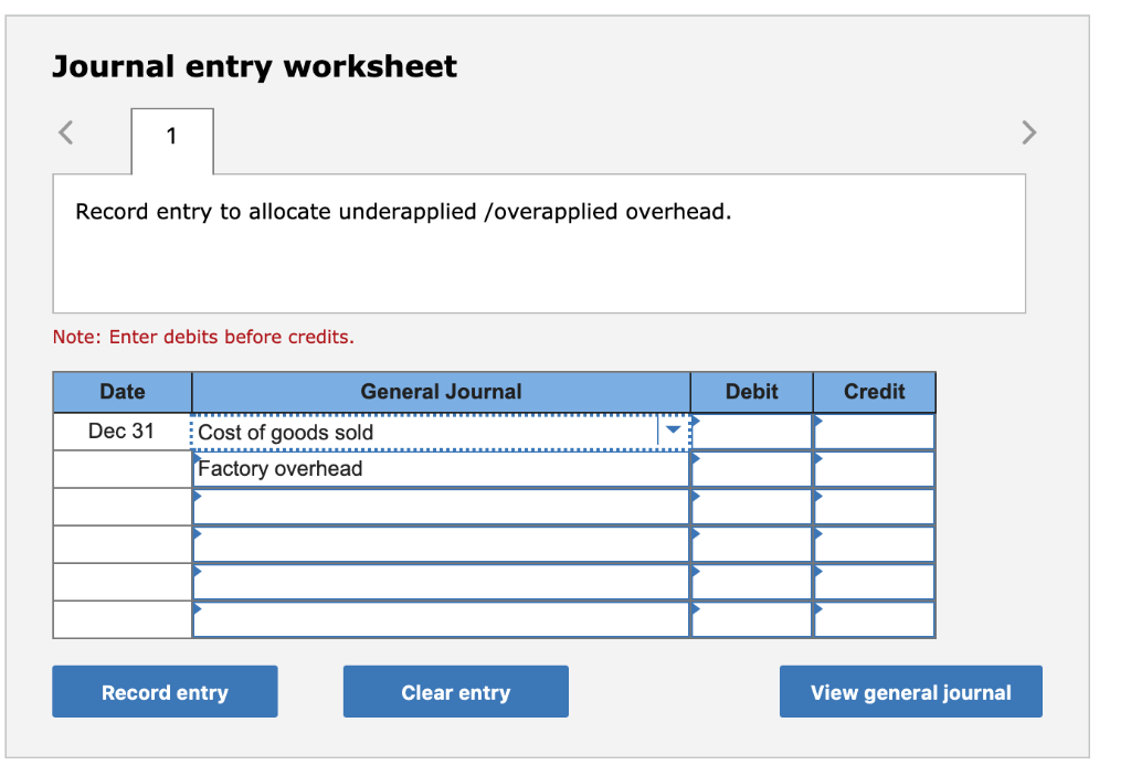 jobs produced during 2017 by using the following cost predictions: overhead costs,