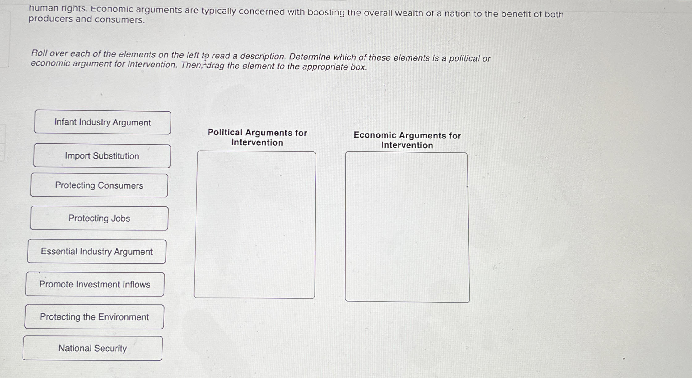  human rights. tconomic arguments are typically concerned with boosting the overall