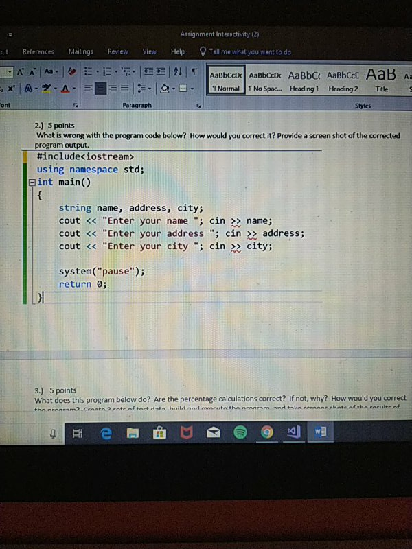 (2) t References Mailings Review View Help Tell me what you want