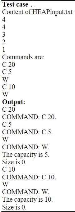 field named key o key is of type int o Note: ELEMENT
