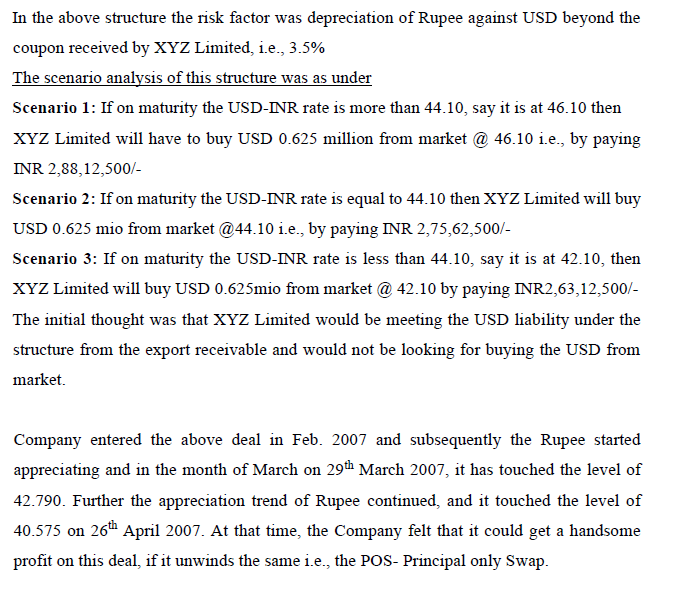 The company was into manufacturing of garments. In the initial days, the