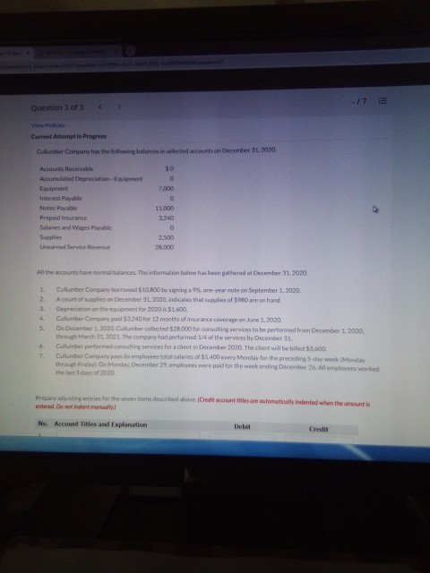 Orice Company as you to prepare the following red pestig entries at