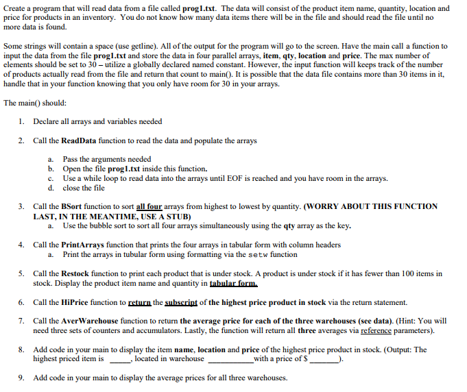 I need help with this program I have no idea how to