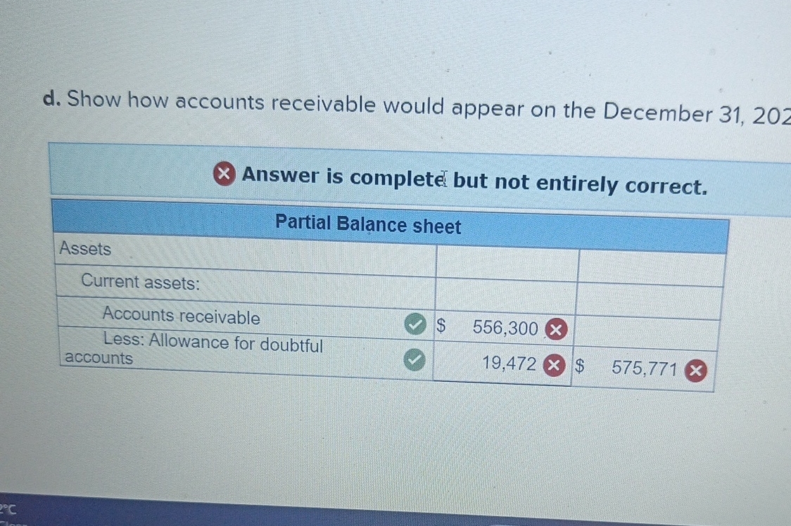  c. Record the adjusting entry required on December 31,2024, to estimate