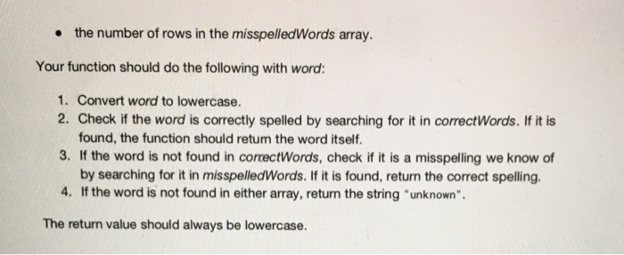 is spelled correctly It should have the following parameters in the order