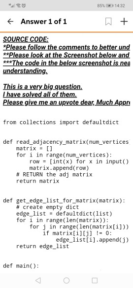to write O(n^2) program.... in python 5.1 Listing all the edges (5