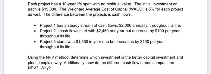 hello, please help me with the exercise for these 3 projects! Each