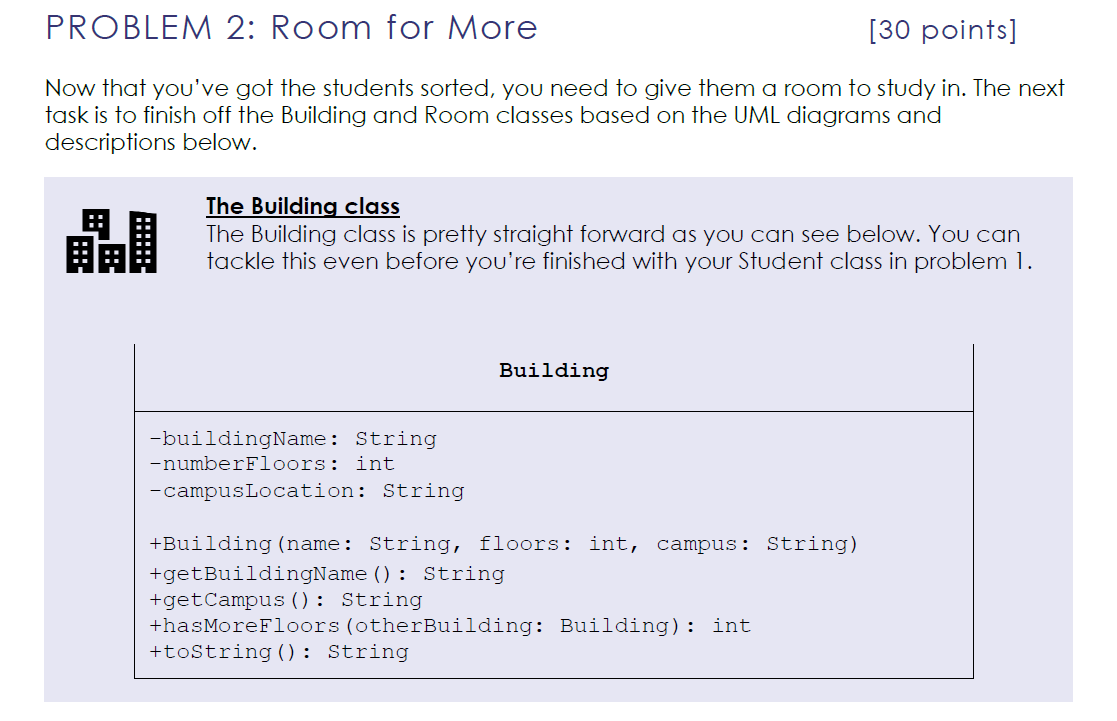 Hello, I need help with my Java exercise. Thank you in advance.