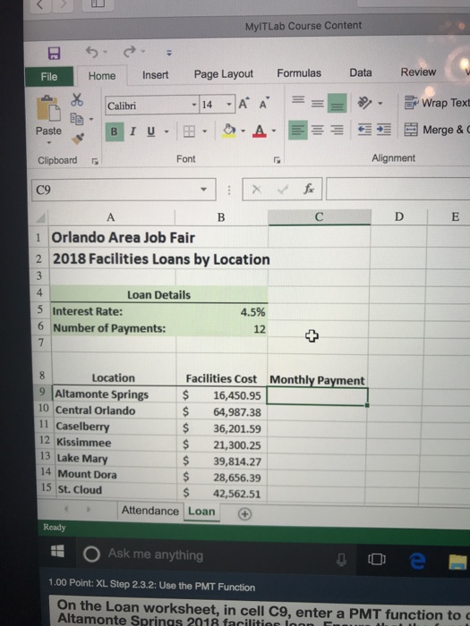  MylTLab Course Content File Home Insert Page Layout Formulas Data Review