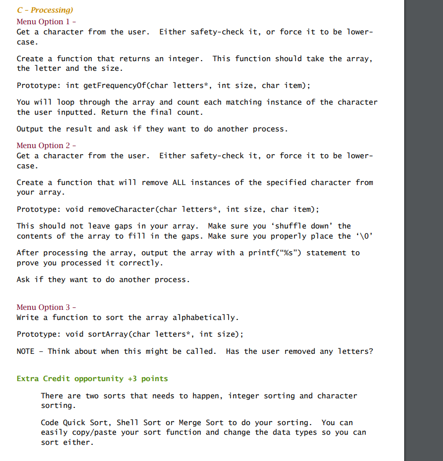 C/C++ file named _hw3.c or .cpp NOTE-You may use C++-but you MAY