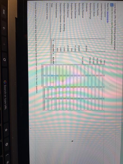 2,800 6 Cash 7 Accounts Receivable 8 Office Supplies 9 Prepaid Rent