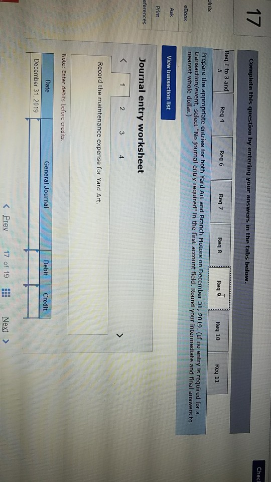 use straight-line amortization or depreciation. Yard Art guaranteed a residual value of