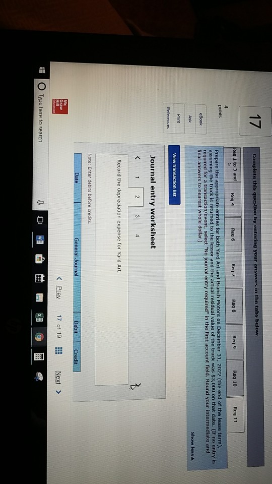 and a lease liability. 3. How should this lease be classified by