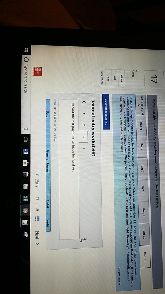 Branch Motors (the lessor)? 4. Show how Branch Motors calculated the $14,000