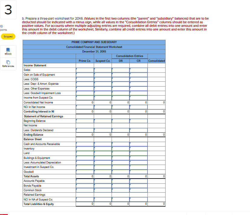 acquisltion date, the falr value of the noncontrolling Interest was $43,500. Suspect