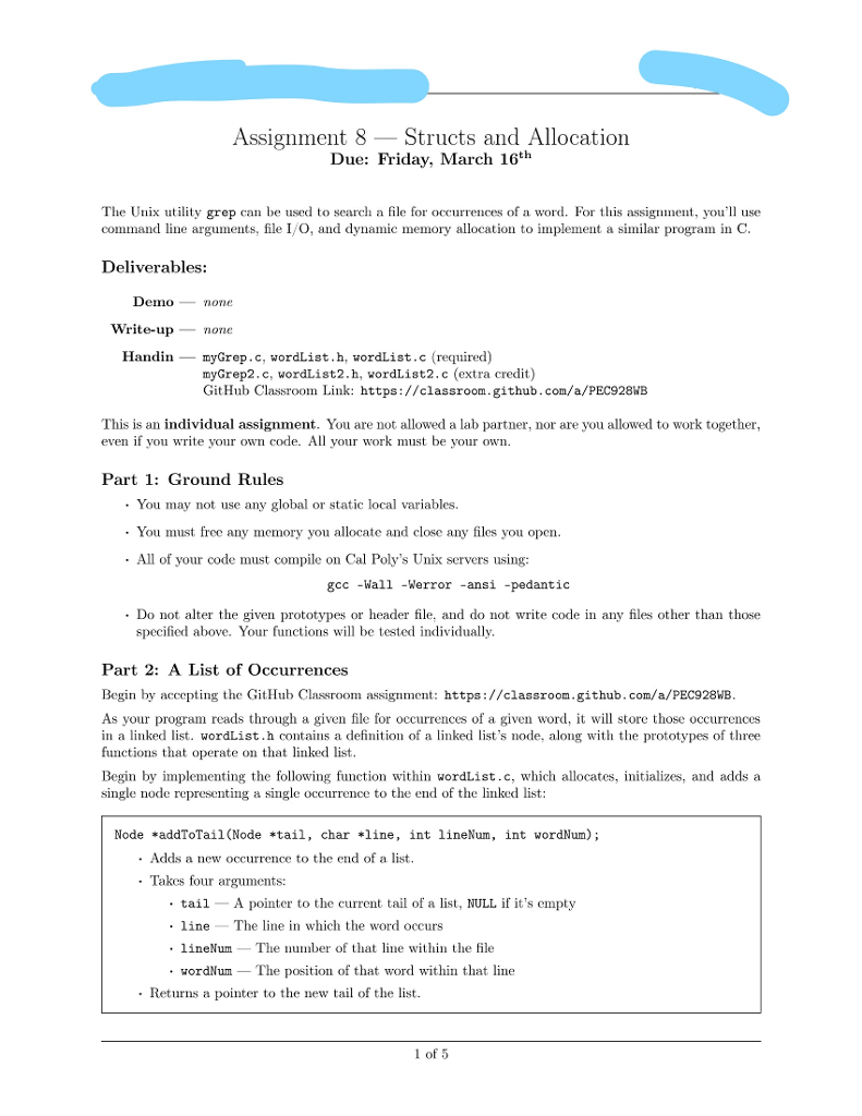 myGrep with C .... Code that i have is below the images...