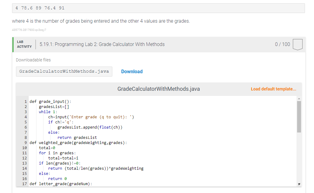 learning how to write "one large program" using all of the topics